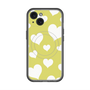 スリムプロテクションプレミアムケース with MagSafe［ Dot Hearts - Yellow ］