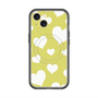スリムプロテクションプレミアムケース with MagSafe［ Dot Hearts - Yellow ］