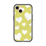 スリムプロテクションプレミアムケース with MagSafe［ Dot Hearts - Yellow ］