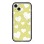 スリムプロテクションプレミアムケース with MagSafe［ Dot Hearts - Yellow ］