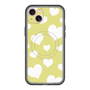 スリムプロテクションプレミアムケース with MagSafe［ Dot Hearts - Yellow ］