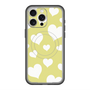 スリムプロテクションプレミアムケース with MagSafe［ Dot Hearts - Yellow ］