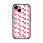 スリムプロテクションプレミアムケース with MagSafe［ Stripe Hearts - Pink ］