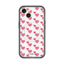 スリムプロテクションプレミアムケース with MagSafe［ Stripe Hearts - Pink ］
