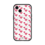 スリムプロテクションプレミアムケース with MagSafe［ Stripe Hearts - Pink ］