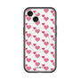 スリムプロテクションプレミアムケース with MagSafe［ Stripe Hearts - Pink ］