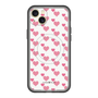 スリムプロテクションプレミアムケース with MagSafe［ Stripe Hearts - Pink ］