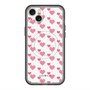 スリムプロテクションプレミアムケース with MagSafe［ Stripe Hearts - Pink ］