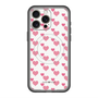 スリムプロテクションプレミアムケース with MagSafe［ Stripe Hearts - Pink ］