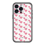 スリムプロテクションプレミアムケース with MagSafe［ Stripe Hearts - Pink ］