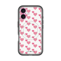スリムプロテクションプレミアムケース with MagSafe［ Stripe Hearts - Pink ］
