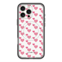 スリムプロテクションプレミアムケース with MagSafe［ Stripe Hearts - Pink ］