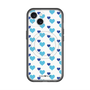スリムプロテクションプレミアムケース with MagSafe［ Stripe Hearts - Blue ］