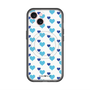 スリムプロテクションプレミアムケース with MagSafe［ Stripe Hearts - Blue ］