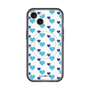 スリムプロテクションプレミアムケース with MagSafe［ Stripe Hearts - Blue ］