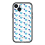 スリムプロテクションプレミアムケース with MagSafe［ Stripe Hearts - Blue ］