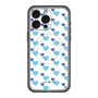 スリムプロテクションプレミアムケース with MagSafe［ Stripe Hearts - Blue ］