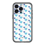 スリムプロテクションプレミアムケース with MagSafe［ Stripe Hearts - Blue ］