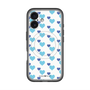 スリムプロテクションプレミアムケース with MagSafe［ Stripe Hearts - Blue ］