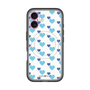 スリムプロテクションプレミアムケース with MagSafe［ Stripe Hearts - Blue ］