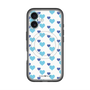 スリムプロテクションプレミアムケース with MagSafe［ Stripe Hearts - Blue ］