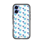 スリムプロテクションプレミアムケース with MagSafe［ Stripe Hearts - Blue ］
