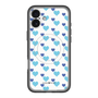 スリムプロテクションプレミアムケース with MagSafe［ Stripe Hearts - Blue ］