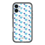 スリムプロテクションプレミアムケース with MagSafe［ Stripe Hearts - Blue ］