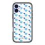 スリムプロテクションプレミアムケース with MagSafe［ Stripe Hearts - Blue ］