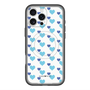 スリムプロテクションプレミアムケース with MagSafe［ Stripe Hearts - Blue ］