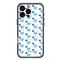スリムプロテクションプレミアムケース with MagSafe［ Stripe Hearts - Blue ］