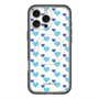 スリムプロテクションプレミアムケース with MagSafe［ Stripe Hearts - Blue ］
