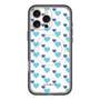 スリムプロテクションプレミアムケース with MagSafe［ Stripe Hearts - Blue ］