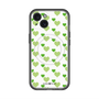 スリムプロテクションプレミアムケース with MagSafe［ Stripe Hearts - Green ］