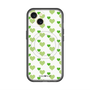 スリムプロテクションプレミアムケース with MagSafe［ Stripe Hearts - Green ］