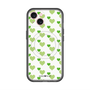 スリムプロテクションプレミアムケース with MagSafe［ Stripe Hearts - Green ］