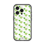 スリムプロテクションプレミアムケース with MagSafe［ Stripe Hearts - Green ］