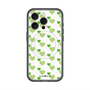 スリムプロテクションプレミアムケース with MagSafe［ Stripe Hearts - Green ］