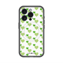スリムプロテクションプレミアムケース with MagSafe［ Stripe Hearts - Green ］