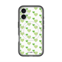 スリムプロテクションプレミアムケース with MagSafe［ Stripe Hearts - Green ］