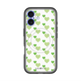 スリムプロテクションプレミアムケース with MagSafe［ Stripe Hearts - Green ］