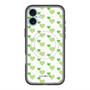 スリムプロテクションプレミアムケース with MagSafe［ Stripe Hearts - Green ］