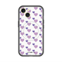 スリムプロテクションプレミアムケース with MagSafe［ Stripe Hearts - Purple ］