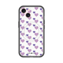 スリムプロテクションプレミアムケース with MagSafe［ Stripe Hearts - Purple ］