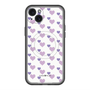 スリムプロテクションプレミアムケース with MagSafe［ Stripe Hearts - Purple ］