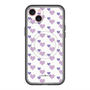 スリムプロテクションプレミアムケース with MagSafe［ Stripe Hearts - Purple ］