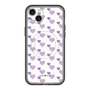 スリムプロテクションプレミアムケース with MagSafe［ Stripe Hearts - Purple ］