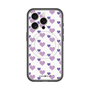 スリムプロテクションプレミアムケース with MagSafe［ Stripe Hearts - Purple ］
