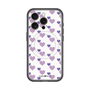 スリムプロテクションプレミアムケース with MagSafe［ Stripe Hearts - Purple ］