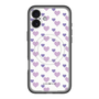 スリムプロテクションプレミアムケース with MagSafe［ Stripe Hearts - Purple ］